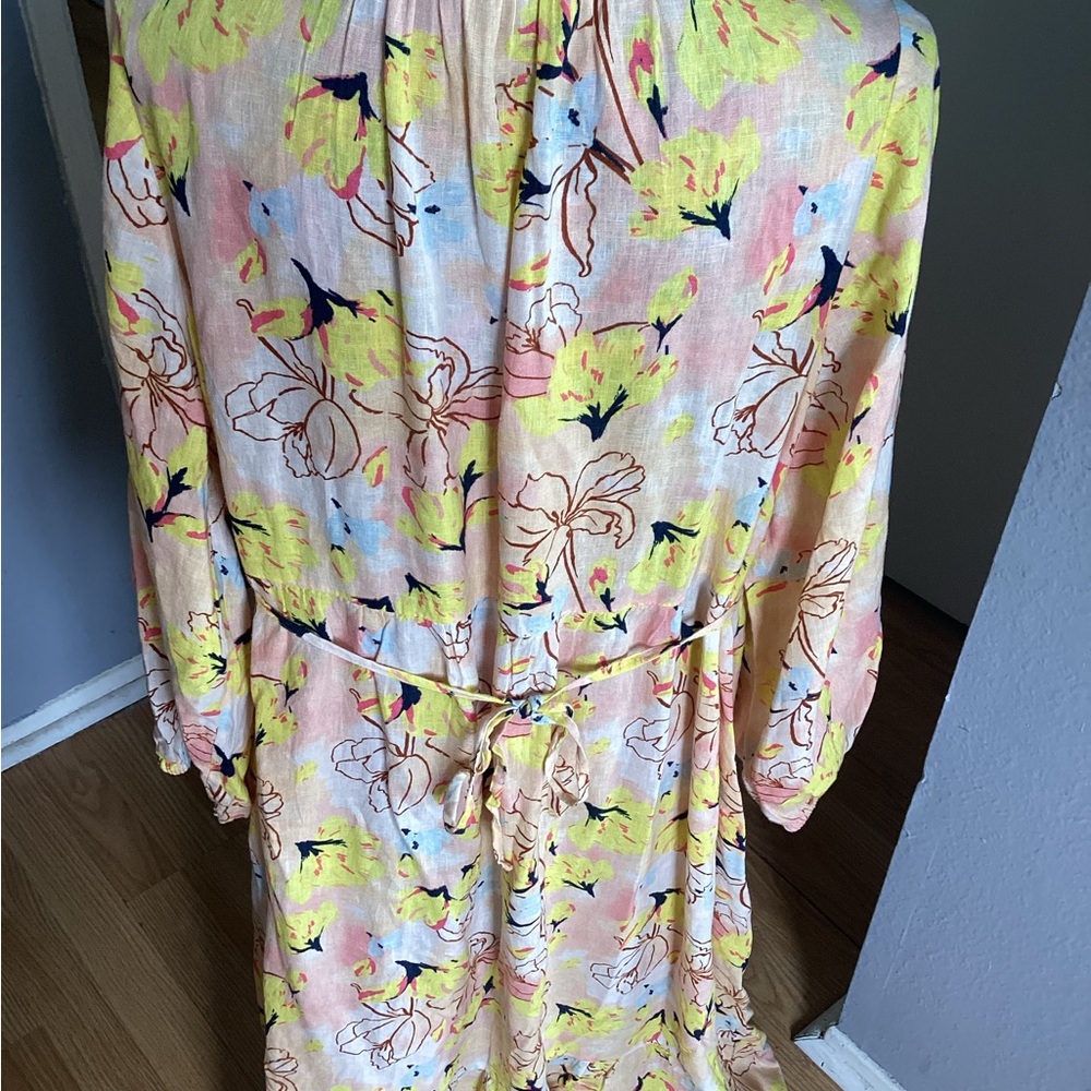 Style & Co. Floral Yellow and Pink Dress 2X - Picture 9 of 13